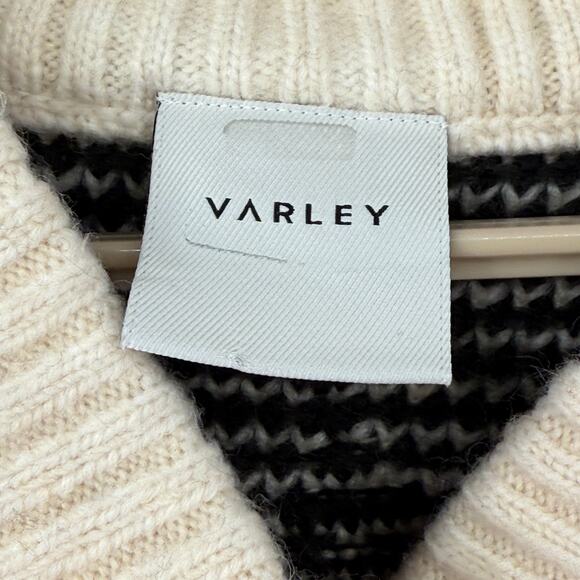 Varley Black and Cream Argyle Oversized Cardigan-M - Picture 7 of 7